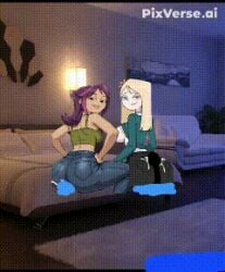 disventure_camp kissing lake_(disventure_camp) odd_nation_cartoons rosa_maria_(disventure_camp) yuri yuri