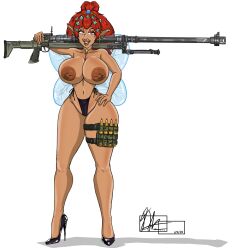 big_breasts bikini digital_drawing_(artwork) fanart pixie tiny_pixie_dae tinypixiedae vtuber