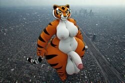 ai_generated anthro dreamworks futanari giantess kung_fu_panda macro master_tigress