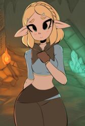 1girls 2019 :3 animated animated_png blonde_hair blue_eyes blush breasts breath_of_the_wild civibes dialogue english english_text female female_only flashing frame_by_frame front_view huge_filesize humanoid humanoid_pointy_ears hylian link link_(breath_of_the_wild) looking_at_viewer mammal nintendo nipples offscreen_male pale_skin png presenting presenting_pussy princess_zelda pussy solo standing tears_of_the_kingdom text the_legend_of_zelda zelda_(tears_of_the_kingdom)