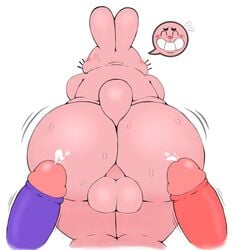 ass backsack balls big_butt blush bodily_fluids cartoon_network churroboy cum father gay genital_fluids group group_sex knuckles_the_echidna lagomorph leporid male mammal parent penis rabbit richard_watterson sex sonic_the_hedgehog sweat the_amazing_world_of_gumball threesome yaoi