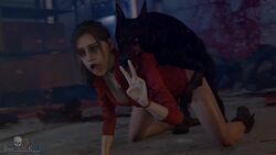 1animal 1girls 3d ahe_gao animated ass bestiality bottomless breasts canine canine_on_human cerberus_(resident_evil) claire_redfield claire_redfield_(jordan_mcewen) cleavage clothing cum cum_drip curvy darktronicksfm dog doggy_style female female_penetrated femsub feral from_behind fucked_silly grunting human_on_feral interspecies large_ass large_breasts long_hair male male_penetrating maledom mounting open_mouth peace_sign penetration pornslayer precum_drip resident_evil sound spread_legs straight v video zoophilia