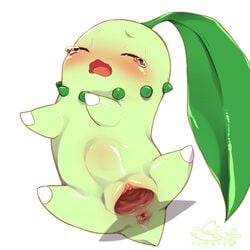 1:1 1boy 1girls 2019 anus blush bodily_fluids chikorita clitoris closed_eyes cotora dated feet female feral flat_chest flora_fauna green_skin hi_res human interspecies invisible_penis larger_male male mammal nintendo no_nipples nude open_mouth penis plant pokémon_(species) pokemon pokemon_gsc pov pussy questionable_consent scalie sex size_difference smaller_female spread_legs spreading stomach_bulge straight tears text tongue vaginal_penetration video_games watermark