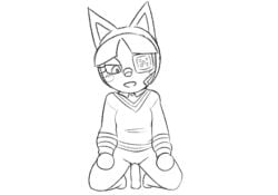 2d_animation animal_crossing animated female frame_by_frame gummitonic human mammal masturbation nintendo object_in_pussy object_insertion solo villager_(animal_crossing)