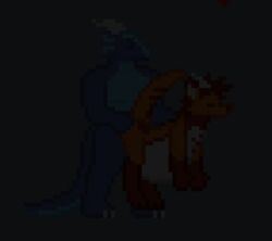 anal anal_sex animated anthro balls bodily_fluids carrying cum cum_in_ass cum_inside cumflation dragon duo genital_fluids gif handlebarsprites inflation lifting low_res male penetration penis pixel_art reptile scalie sex standing standing_sex yaoi