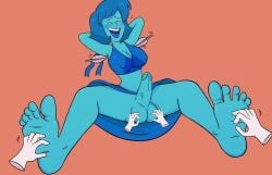 1futa armpit_tickling ball_fondling ball_tickling blue_body blue_hair blue_skin cartoon_network feet_tickling foot_tickling futa futa_focus futanari gem_(species) lapis_lazuli_(steven_universe) laugh steven_universe tickle tickle_fetish tickle_torture ticklegasm tickling tickling_balls tickling_crotch tickling_feet tickling_genitalia tickling_testicles unknown_artist