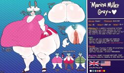 busty eldiipiid furry marina_miller_gray oc_character oc_sheet rabbit