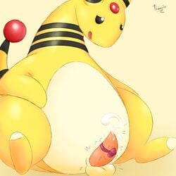 1:1 2019 ampharos belly bodily_fluids chubby cum feral genital_fluids hi_res male male_only nintendo overweight penis pokémon_(species) pokemon pokemon_(species) pokemon_gsc sex_toy sheep simple_background stimulation testicles thaasteo thick_thighs video_games