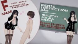 1boy 1girls 3d collar cum english_text female femdom glasses humiliation koikatsu large_breasts male malesub numbersguy original penis_inspection_day sensei_(numbersguy) sex_toy small_penis small_penis_humiliation text vibrator vibrator_on_penis