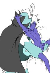 2boys anal deltarune gay king_spade male_only monster_boy rouxls_kaard size_difference