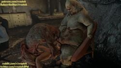 1girls 2boys 3d animated bondage cd_projekt_red crossover gangbang ghoul_(the_witcher) monster obese oral paizuri rrostek sound source_filmmaker the_witcher the_witcher_(series) the_witcher_3:_wild_hunt vaginal video