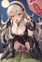 ahe_gao ai_generated corrin_(female)_(nohr_noble)_(fire_emblem) corrin_(fire_emblem) corrin_(fire_emblem)_(female) cum cum_in_pussy elf elf_female female fire_emblem fire_emblem_fates fire_emblem_heroes internal_cumshot knot knotting large_breasts light-skinned_female light_skin male male/female night nintendo orc orc_male red_eyes vaginal_knotting white_hair zoophilia