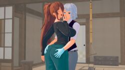 3d aizawa_akemi animated big_ass big_boobs big_booty big_breasts big_butt big_tits bouncing_ass french_kiss french_kissing gif grabbing_ass grope groping kissing large_breasts lv92-ts milf mom mommy rape raped red_hair suprised suprised_look time_freeze time_stop tomo-chan_wa_onna_no_ko tongue_kiss tongue_out