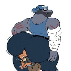 2boys big_ass big_ass_(male) big_butt blake_(tanookers) bubble_ass bubble_butt buizel colelucario fat_ass fat_butt gay generation_1_pokemon generation_4_pokemon hourglass_figure huge_ass huge_butt large_ass large_butt machoke male male/male male_only massive_ass massive_butt plump_ass plump_butt round_ass round_butt size_difference team_aqua_uniform twink_and_daddy