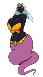 1girls alien alien_girl alien_humanoid arms_under_breasts belt big_breasts crown djinni_(species) duck_dodgers female female_focus female_only genie genie_girl looney_tunes martian martian_(duck_dodgers) pierced_belly_button queen_tyr'ahnee tekeli_lii warner_brothers