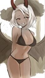 artist_request bikini calamitas calamity_mod dark_skin female female_only smiling source_request terraria