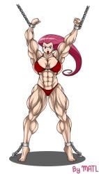 abs biceps breasts female hyper hyper_muscles jessie_(pokemon) matl muscles muscular muscular_arms muscular_female muscular_legs muscular_thighs pecs pokemon