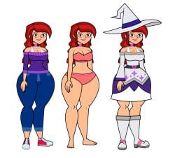 1girls 2025 2d 2d_(artwork) 2d_artwork arm_stockings ass astralbtlm big_ass big_breasts bikini blue_jeans boots breasts casual casual_clothes choker clothed clothed_female clothing destiny_elite female female_focus female_only fully_clothed fully_clothed_female gem gemstone hips huge_ass huge_hips huge_thighs image_set jeans light-skinned_female light_skin mostly_nude mostly_nude_female nude nude_female oc original original_character red_hair red_hair red_hair_female redhead_female reference_image reference_sheet sneakers solo solo_female solo_focus stockings susie_greenwood thick_thighs thighs tube_top wide_hips witch witch_costume witch_hat