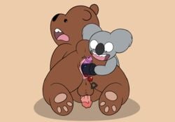 absurd_res anal anal_beads anal_sex balls brown_bear cartoon_network duo grizzly_(wbb) grizzly_bear hi_res humanoid_penis koala magzol male mammal marsupial nom_nom_(wbb) penetration penis sex_toy ursid ursine vibrator vombatiform we_bare_bears yaoi