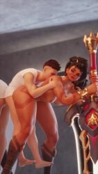 3d allazard34 animated dominant_female femdom forced larger_female larger_penetrated male overwatch short_video shorter_than_30_seconds size_difference smaller_male sound tagme vendetta video