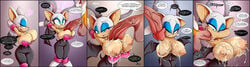 1boy 1girls :>= anthro areolae big_breasts breasts cicada cleavage cum cum_on_breasts erection faceless_male fellatio female footwear furry gloves handwear huge_cock inverted_paizuri large_breasts male molestation nipples oral paizuri penis rape reverse_paizuri rouge_the_bat sonic_(series) straight tails