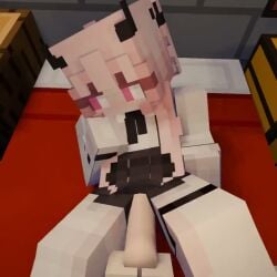 1girls 3d animated clothed clothed_sex looking_away loop minecraft missionary_position no_sound on_back on_bed penetration pink_(xian_yuuwu) pov stomach_bulge tagme vaginal_penetration video xian_yuuwu