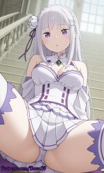 emilia (re:zero) from re:zero kara hajimeru isekai seikatsu by daxa