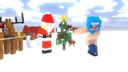 big_ass big_breasts cake christmas embarrassed embarrassed_female embarrassed_nude_female hijab ice_chikurin ice_chikurin_(chikurincraft) mcyt mine-imator minecraft minecraft_youtubers naked_female pussy santa snow socks thighs tree twitch twitch.tv twitch_streamer twitter twitter_username youtube youtuber youtubers