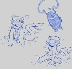 2boys anthro barnaby_(dandy's_world) barnaby_wilkers cuntboy cuntboy_focus dandy's_world dandys_world feral feral_on_anthro feral_penetrating_anthro finn_(dandy's_world) fish fish_boy fish_in_pussy fish_tail fishbowl fucking_self gay gay_sex heart inside_view object object_head objectophilia penetrating_ass penetrating_pussy pussy pussy_juice top_surgery_scars toy trans_man zoophilia