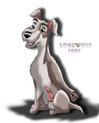 2007 disney lady_and_the_tramp lonewolf male_only penis tagme testicles tramp