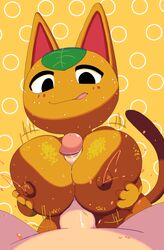 animal_crossing anthro big_breasts blush breasts feline female fur furry hoshime huge_breasts lactating_juice lactation large_breasts large_penis male male/female nintendo orange_juice paizuri penis tagme tail tangy_(animal_crossing) tongue tongue_out unusual_lactation villager_(animal_crossing)