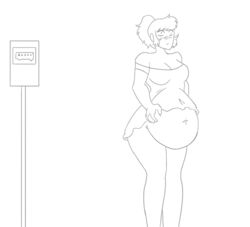 2girls anal_insertion anal_vore animated belly_bulge belly_expansion belly_hold bellybill blush bumhole_destruction bus_stop clothing death_by_snoo_snoo dress fart fart_disposal farting female female_only flailing forced giantess larger_pred mini_giantess multiple_girls post_vore_gas queen_(willudie) smaller_prey stop_sign struggling unbirth unbirthing unwilling unwilling_prey unwilling_vore vore willudie