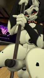 breasts_out cock_ring cryptiacurves helluva_boss holding_pole loona_(cryptiacurves) loona_(helluva_boss) nipple_piercing penis penis_ring pole vrchat vrchat_avatar vrchat_media vrchat_model