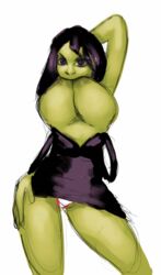 1girls areola areolae banjo-kazooie big_breasts black_dress black_eyes black_hair breast_lift breast_sucking breasts breasts_out busty clothing curvy dress exposed_breasts female female_only game_over_gruntilda green_skin gruntilda hand_on_hip huge_breasts large_breasts looking_at_viewer mature_female necrolepsy nipple_suck nipple_sucking nipples no_bra panties pantyshot pantyshot_(standing) partially_clothed posing rareware self_breast_sucking sexually_suggestive short_hair sketch solo standing thick_thighs topless underwear video_game video_games voluptuous white_background white_panties white_underwear wide_hips witch