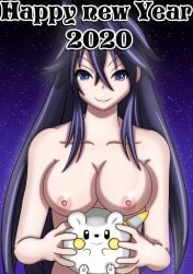 2020 breasts completely_nude completely_nude_female dronya labyrinth_of_refrain large_breasts nippon_ichi_software nobbster pokemon pokemon_(species) togedemaru