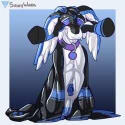 balloon collar deflated deflation furry inflatable latex living_inflatable long_ears nozzle pool_toy rubber
