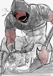 2025 athletic athletic_male dominant dominant_male erect erect_penis erection female female_penetrated grabbing grabbing_from_behind grabbing_head holding_head holding_partner hoodie hoodie_only imminent_sex imminent_vaginal kneeling kneeling_on_ground male male/female male_penetrating male_penetrating_female mask masked masked_male monsterxmediator nauseaxe_404 oc original_character penis penis_awe penis_on_back penis_out questionable_consent s1ckh34d sex sex_from_behind simple_background size_difference straight_sex submissive submissive_female weapon