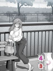 bag blush breasts commentary_request female heart heart-shaped_pupils highres kakuremino7928 knees_together_feet_apart large_breasts large_variant_set limited_palette long_hair neckerchief nose_blush object_insertion one_eye_closed original outdoors pants parted_lips pussy_juice pussy_juice_stain remote_control_vibrator sex_toy shirt stained_clothes symbol-shaped_pupils tearing_up vaginal_object_insertion vaginal_penetration variant_set vibrator vibrator_under_clothes