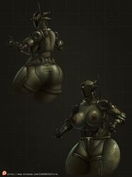 assaultron big_breasts da_polar_inc fallout female huge_ass robot robot_girl ssocrates thick_thighs