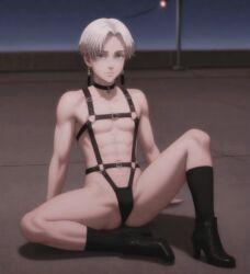 aesthetics ai_generated asian asian_male beautiful boy boy_wife choker crossdressing earrings femboy fragile gay gay_male harness izana_kurokawa kinky kneesocks lad little_penis male_focus only_male oriental pretty_boy ready_for_sex ready_to_fuck slim_waist sweet tokyo_revengers