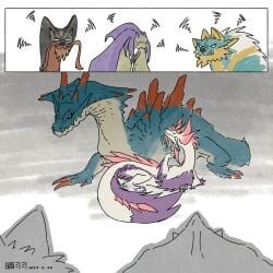 anyuwlof comic dick dubious_consent feral forced lagiacrus male/male mizutsune monster monster_hunter monster_hunter_wilds sex tagme uth_duna