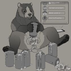 1:1 absurd_res bear cum_overflow dripping_pussy feral furvilous hi_res insatiable kuruk_(character) male mammal masturbation penetrable_sex_toy portal_fleshlight sex_toy solo thinking_with_portals