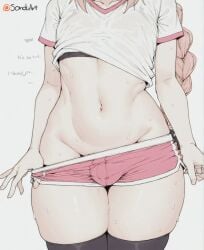 1femboy ai_generated astolfo_(fate) boy fate fate/grand_order femboy gay removing_clothing sweating taking_clothes_off