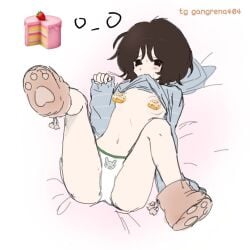 baby breasts brown cute eyes face girl girly hair little out panties print