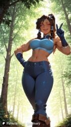 1girls ai_generated ass ass_focus avatar_legends big_ass big_breasts black_hair blue_eyes blush breasts clothes clothing cute cute_face female female_focus korra large_ass large_breasts light-skinned_female light_skin long_hair looking_at_viewer open_mouth sexy sexy_body sexy_female sexy_pose standing the_legend_of_korra younger_female