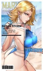1girls arialla_draws ass breasts female female_focus female_only invisible_woman invisible_woman_(marvel_rivals) large_breasts light-skinned_female light_skin looking_at_viewer marvel marvel_rivals solo sue_richards sue_storm thick_thighs thighs wide_hips