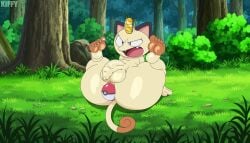 absurd_res anal anal_sex anthro anus ass balls big_butt detailed_background feet femboy flaccid foreskin forest gay gay_male generation_1_pokemon genitals hi_res homosexual homosexual_male huge_butt huge_thighs humanoid_feet humanoid_genitalia humanoid_penis kiffy_(artist) long_foreskin male male/male male_only male_penetrated meowth meowth_(team_rocket) nintendo nude object_in_ass outside penetration penis plant plantigrade pokeball pokemon pokemon_(species) shortstack shortstack_male sketch soles solo team_rocket thick_thighs tree unretracted_foreskin