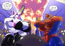 abs biceps breasts female jack_hoo_(artist) muscles muscular muscular_arms muscular_female muscular_legs muscular_thighs