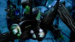 3d alien alien:_isolation alien_(franchise) alien_genitalia big_balls big_breasts big_penis blurry_background bra breast_hold breasts cum cum_on_body cum_on_breasts cum_on_face futanari glowing_cum green_cum green_lips huge_balls huge_cock huge_testicles intersex licking lips penis sfm source_filmmaker space spaceship tail xenomorph xenomorph_tail