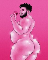 1boy bear big_ass big_ass_(male) big_belly big_butt black_hair bubble_butt cellphone chubby chubby_male fat fat_ass fat_belly fat_male gay lips_puckered lips_pursed male male_only mobile_phone overweight overweight_male phone pink pursed_lips round_butt selfie selfie_pose solo solo_male thick_thighs